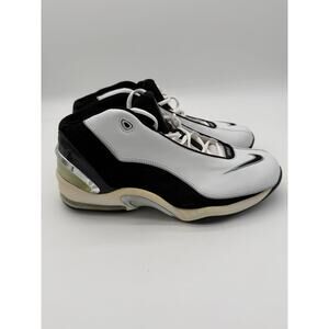 Nike Air Pureposite Mens Size 13 White Black Retro Basketball Shoes 306870101
